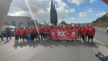 S&ouml;ke'de il&ccedil;e protokol&uuml; 100. Yıl i&ccedil;in koştu