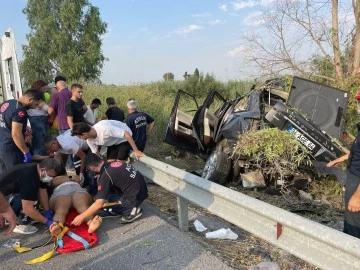 S&ouml;ke&rsquo;de trafik kazası; 1&rsquo;i ağır 6 yaralı
