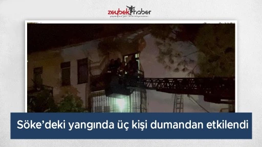 S&ouml;ke&rsquo;deki yangında &uuml;&ccedil; kişi dumandan etkilendi