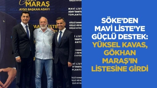 S&ouml;ke'den Mavi Liste'ye g&uuml;&ccedil;l&uuml; destek: Y&uuml;ksel Kavas, G&ouml;khan Maraş'ın listesine girdi