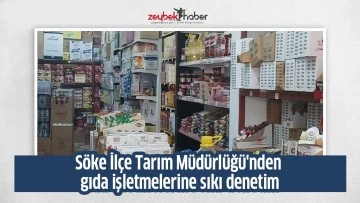 S&ouml;ke İl&ccedil;e Tarım M&uuml;d&uuml;rl&uuml;ğ&uuml;'nden gıda işletmelerine sıkı denetim