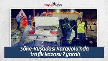 S&ouml;ke-Kuşadası Karayolu'nda trafik kazası: 7 yaralı