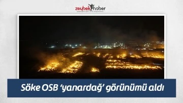 S&ouml;ke OSB &lsquo;yanardağ&rsquo; g&ouml;r&uuml;n&uuml;m&uuml; aldı