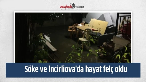 S&ouml;ke ve İncirliova'da hayat fel&ccedil; oldu