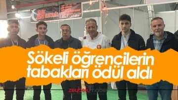 S&ouml;keli &ouml;ğrencilerin tabakları &ouml;d&uuml;l aldı