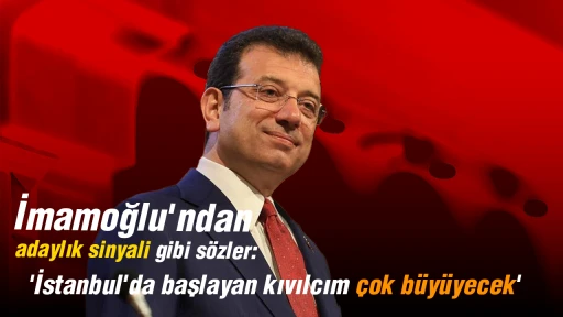 İmamoğlu'ndan adaylık sinyali gibi s&ouml;zler: 'İstanbul'da başlayan kıvılcım &ccedil;ok b&uuml;y&uuml;yecek'