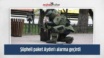 Ş&uuml;pheli paket Aydın'ı alarma ge&ccedil;irdi