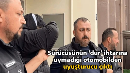 S&uuml;r&uuml;c&uuml;s&uuml;n&uuml;n &lsquo;dur&rsquo; ihtarına uymadığı otomobilden uyuşturucu &ccedil;ıktı
