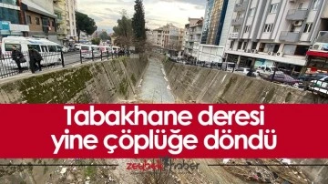 Tabakhane deresi yine &ccedil;&ouml;pl&uuml;ğe d&ouml;nd&uuml;