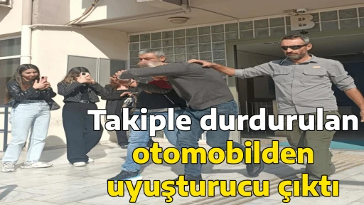 Takiple durdurulan otomobilden uyuşturucu &ccedil;ıktı