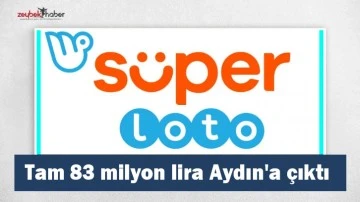 Tam 83 milyon lira Aydın'a &ccedil;ıktı