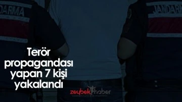 Ter&ouml;r propagandası yapan 7 kişi yakalandı