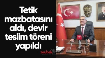 Tetik mazbatasını aldı, devir teslim t&ouml;reni yapıldı