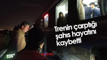 Trenin &ccedil;arptığı şahıs hayatını kaybetti