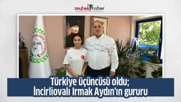 T&uuml;rkiye &uuml;&ccedil;&uuml;nc&uuml;s&uuml; oldu; İncirliovalı Irmak Aydın'ın gururu