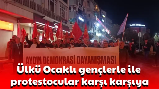 &Uuml;lk&uuml; Ocaklı gen&ccedil;lerle ile protestocular karşı karşıya