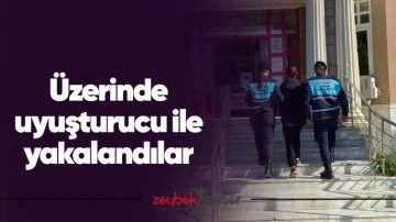 &Uuml;zerinde uyuşturucu ile yakalandılar