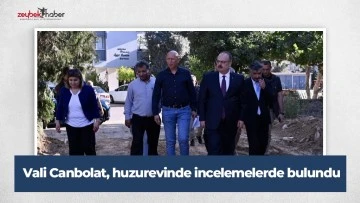 Vali Canbolat, huzurevinde incelemelerde bulundu
