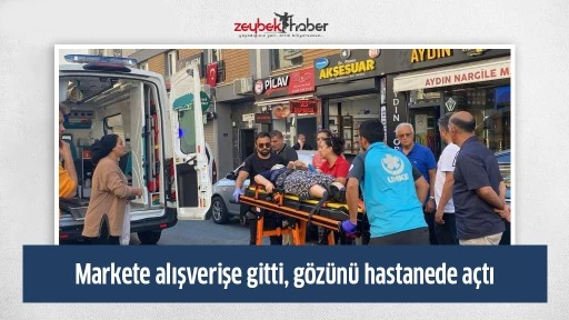 Yaşlı kadın hastaneye kaldırıldı