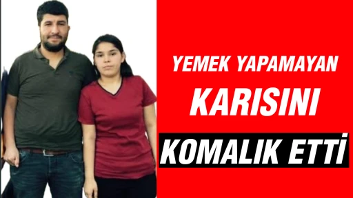 Yemek yapmayan karısını komalık etti!