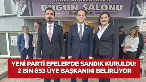 Yeni Parti Efeler&rsquo;de sandık kuruldu: 2 bin 653 &uuml;ye başkanını belirliyor