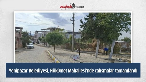 Yenipazar Belediyesi, H&uuml;k&uuml;met Mahallesi&rsquo;nde &ccedil;alışmalar tamamlandı