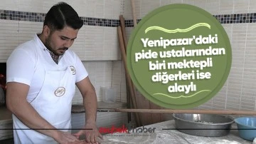 Yenipazar'daki pide ustalarından biri mektepli değerleri ise alaylı