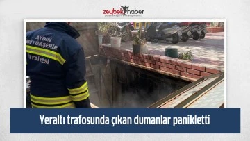 Yeraltı trafosunda &ccedil;ıkan dumanlar panikletti