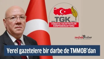 Yerel gazetelere bir darbe de TMMOB&rsquo;dan