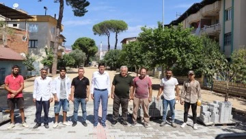 Yeşil Mahalle 374 Sokak'taki yol yenileme &ccedil;alışmalarında ikinci etap başladı