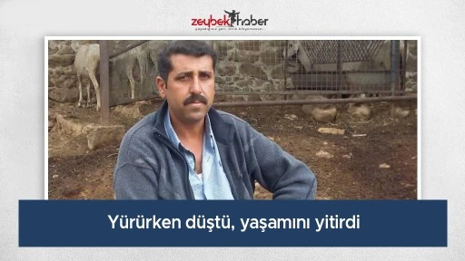 Y&uuml;r&uuml;rken d&uuml;şt&uuml;, yaşamını yitirdi