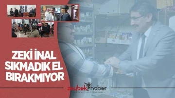 Zeki İnal sıkmadık el bırakmıyor