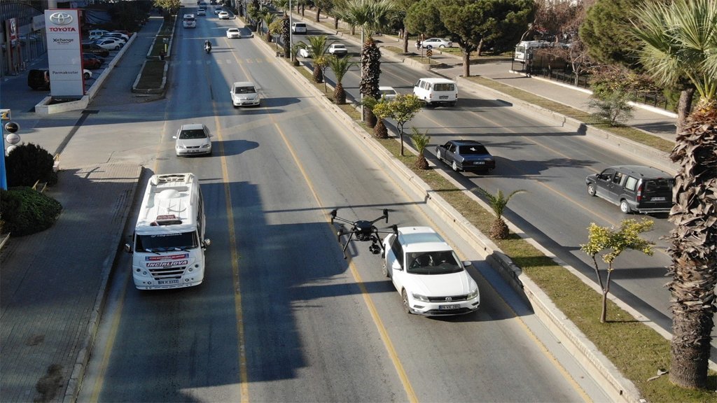 Aydın'da yeni yılın ilk drone denetimi yapıldı
